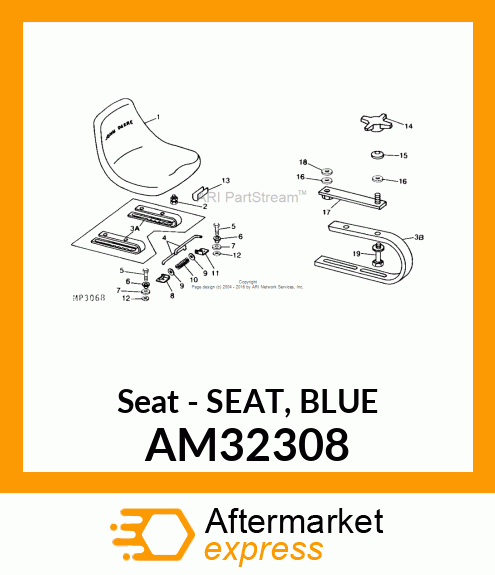 Seat - SEAT, BLUE AM32308