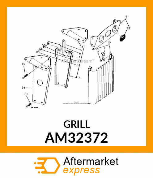 Grille - GRILLE, WELDED & RIVETED (112K) AM32372