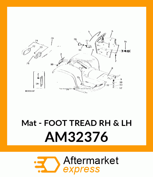 Mat - FOOT TREAD RH & LH AM32376