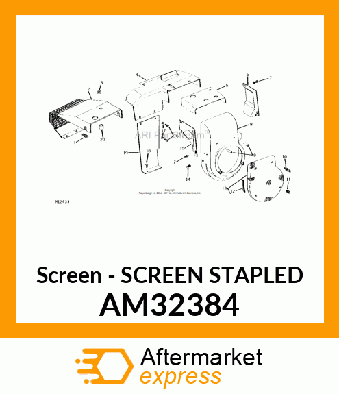 Screen - SCREEN STAPLED AM32384