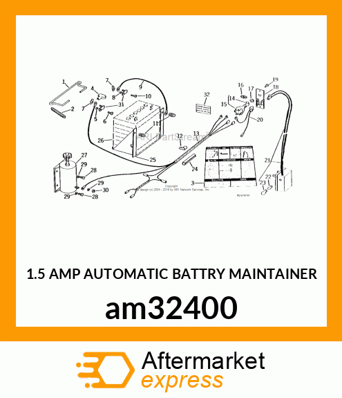 1.5 AMP AUTOMATIC BATTRY MAINTAINER am32400