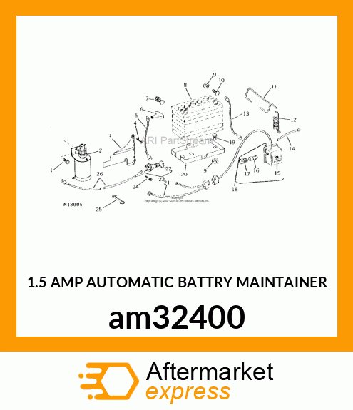 1.5 AMP AUTOMATIC BATTRY MAINTAINER am32400