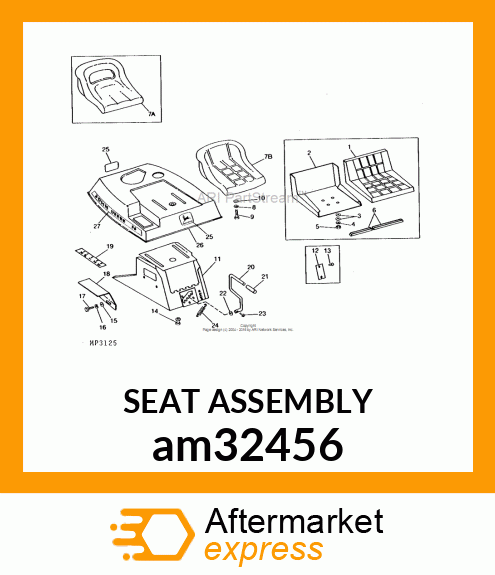 SEAT ASSEMBLY am32456