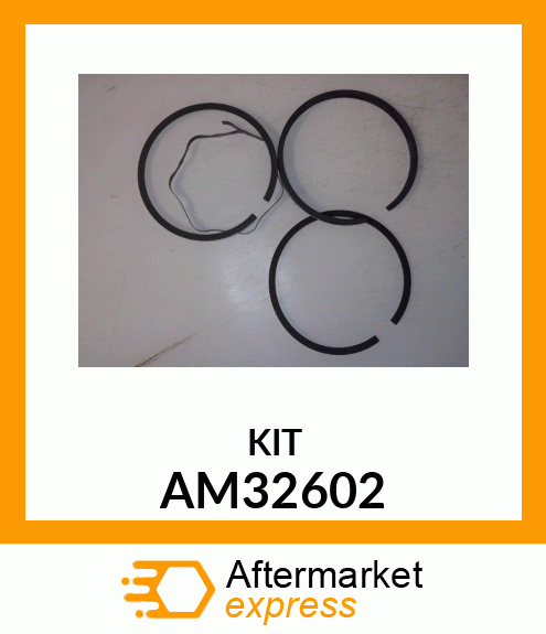 Piston Ring Kit - KIT, PISTON RING SET .010 OVERSIZE AM32602