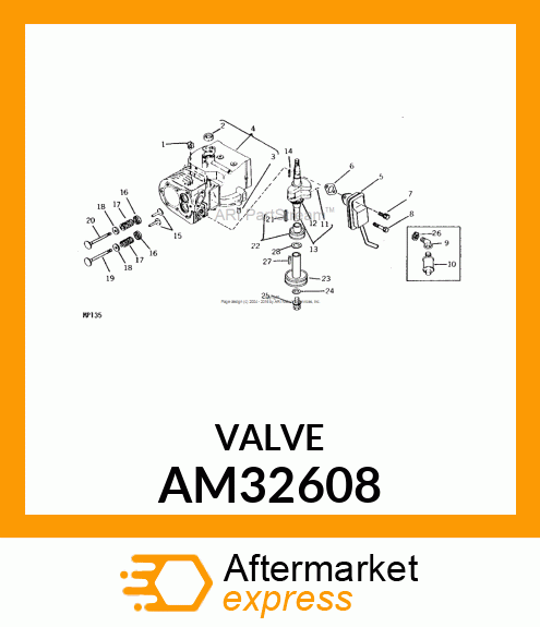 Intake Valve - INTAKE VALVE 1/32 OVERSIZE AM32608