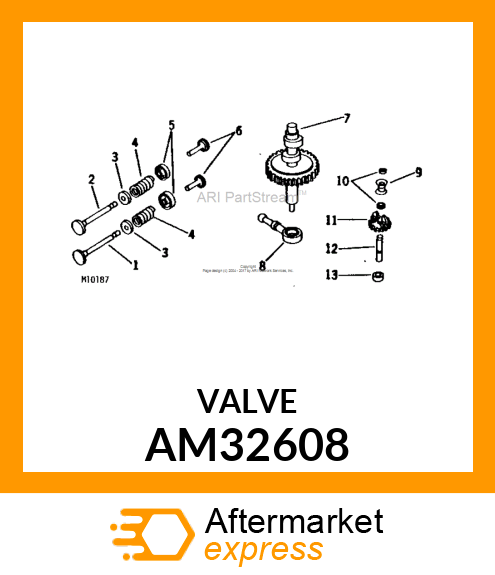 Intake Valve - INTAKE VALVE 1/32 OVERSIZE AM32608