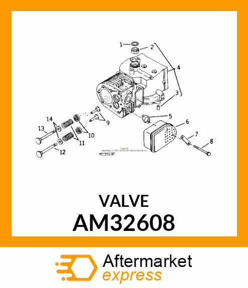 Intake Valve - INTAKE VALVE 1/32 OVERSIZE AM32608