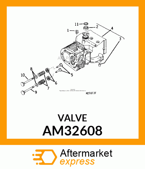 Intake Valve - INTAKE VALVE 1/32 OVERSIZE AM32608