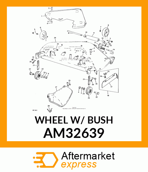 WHEEL, GAGE ASSY AM32639