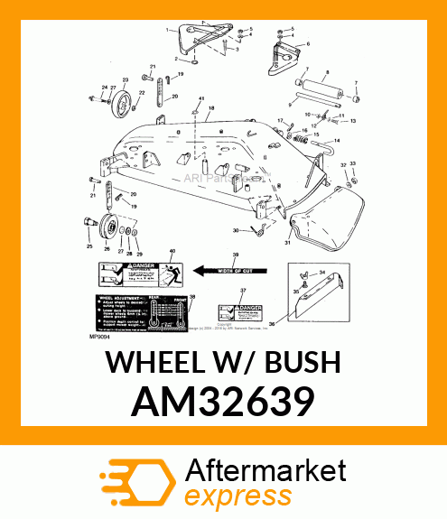 WHEEL, GAGE ASSY AM32639