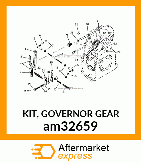 KIT, GOVERNOR GEAR am32659