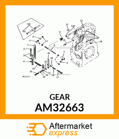 KIT, GOVERNOR GEAR AM32663