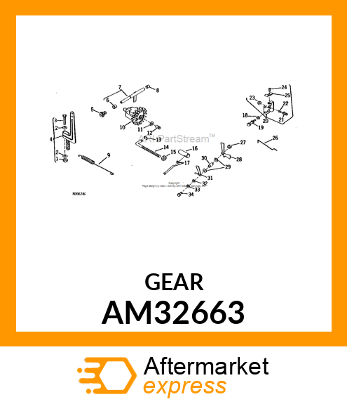 KIT, GOVERNOR GEAR AM32663