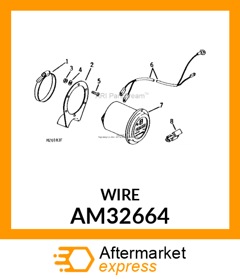 Wiring Harness - HR METER HARNESS (Part is Obsolete) AM32664