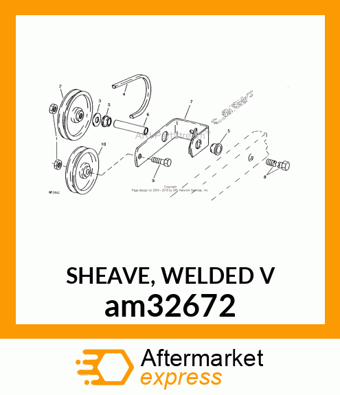 SHEAVE, WELDED V am32672