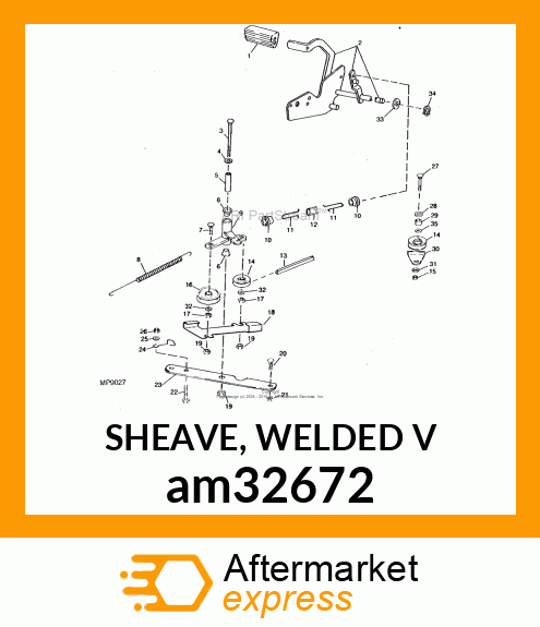 SHEAVE, WELDED V am32672