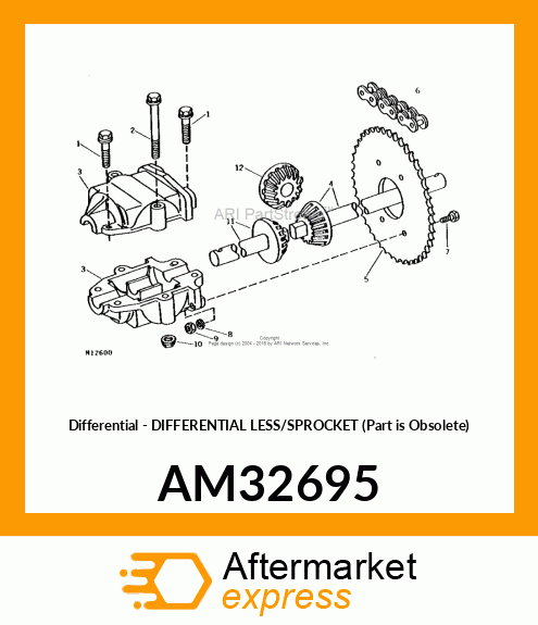 Differential - DIFFERENTIAL LESS/SPROCKET (Part is Obsolete) AM32695