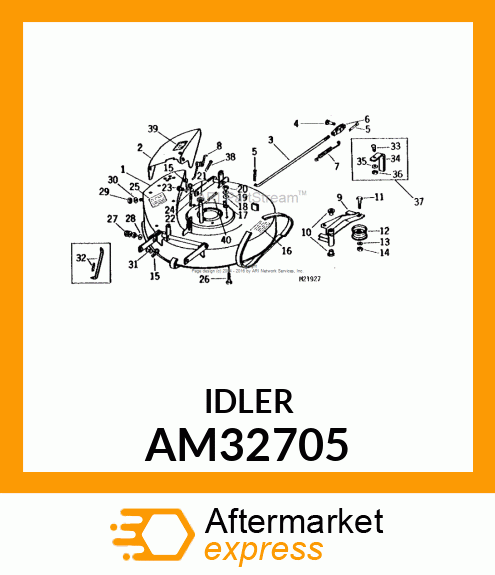 IDLER, WELDED W/BEARING AM32705