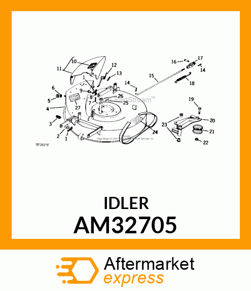 IDLER, WELDED W/BEARING AM32705