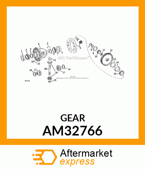 Gear - GEAR & PINION ASSY AM32766