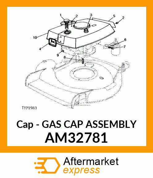 Cap - GAS CAP ASSEMBLY AM32781