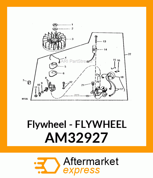 Flywheel - FLYWHEEL AM32927