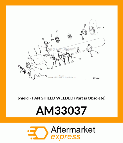 Shield - FAN SHIELD WELDED (Part is Obsolete) AM33037