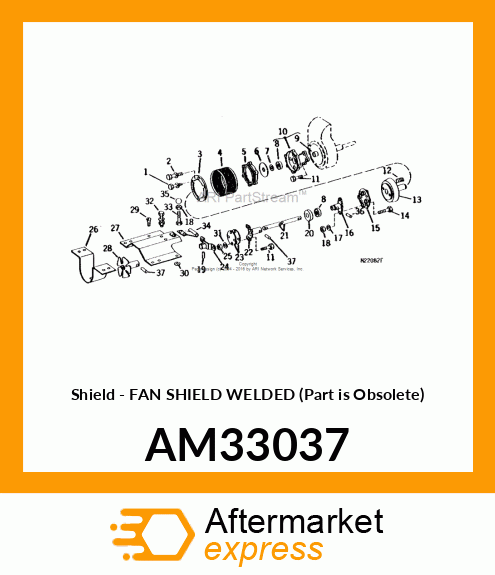 Shield - FAN SHIELD WELDED (Part is Obsolete) AM33037