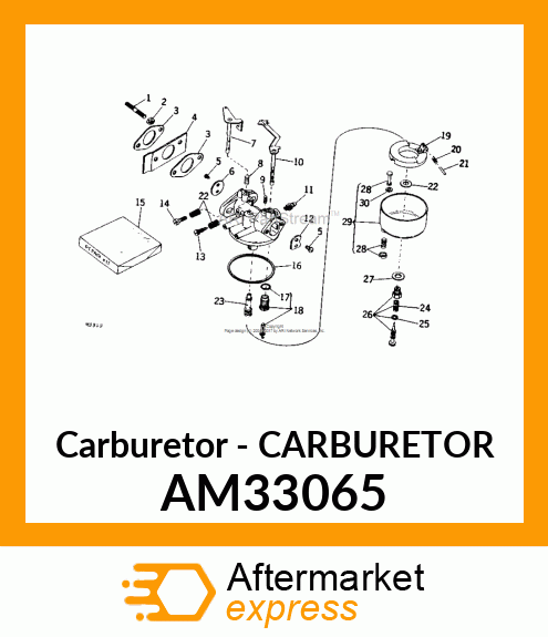 Carburetor - CARBURETOR AM33065