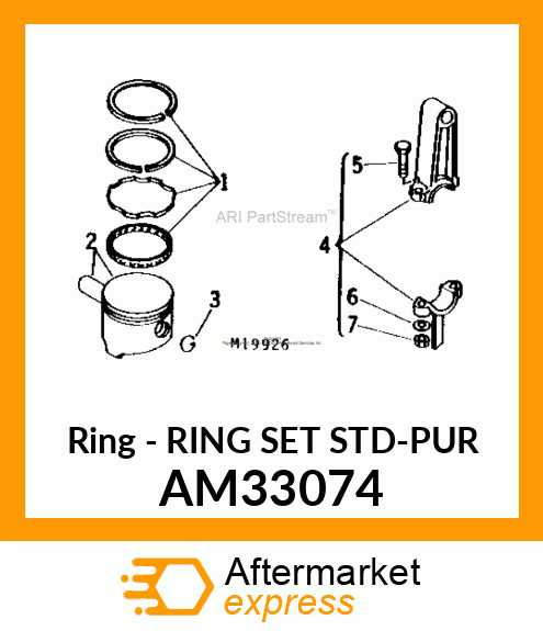 Ring - RING SET STD-PUR AM33074