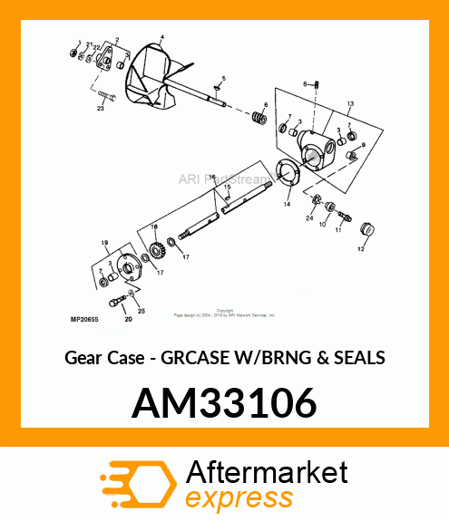 Gear Case - GRCASE W/BRNG & SEALS AM33106