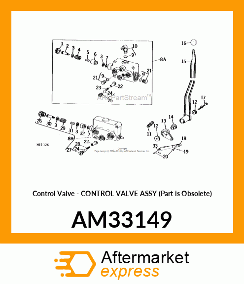 Control Valve - CONTROL VALVE ASSY (Part is Obsolete) AM33149