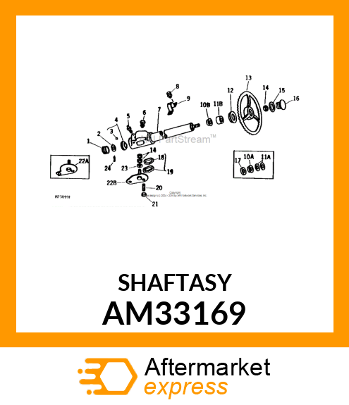 Steering Gear - STEERING COLUMN ASSEMBLY AM33169