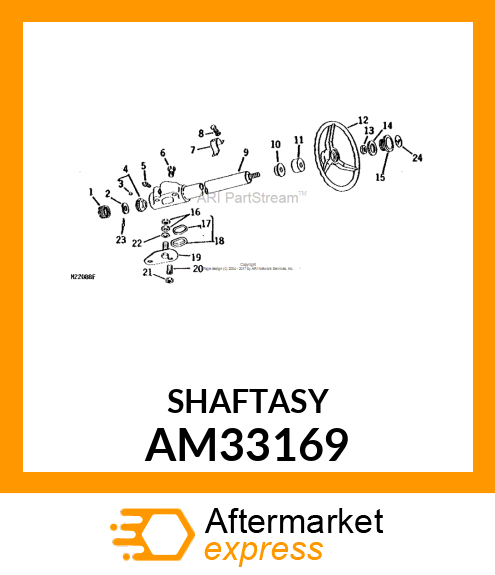 Steering Gear - STEERING COLUMN ASSEMBLY AM33169