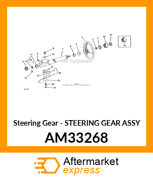 Steering Gear - STEERING GEAR ASSY AM33268