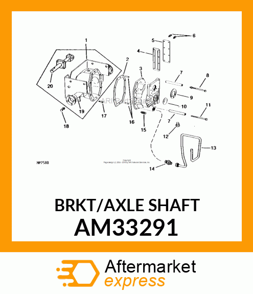 Shaft - BRAKE SHAFT WELDED (Part is Obsolete) AM33291