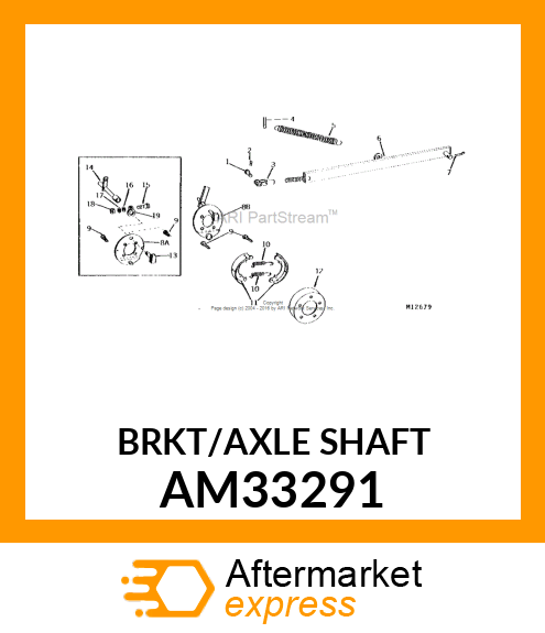 Shaft - BRAKE SHAFT WELDED (Part is Obsolete) AM33291