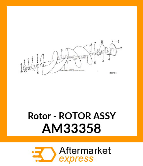 Rotor - ROTOR ASSY AM33358