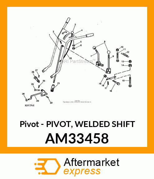 Pivot - PIVOT, WELDED SHIFT AM33458