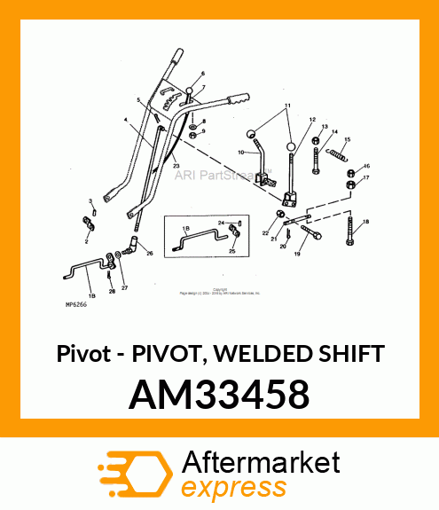 Pivot - PIVOT, WELDED SHIFT AM33458