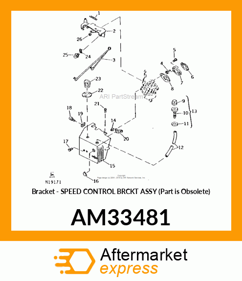 Bracket - SPEED CONTROL BRCKT ASSY (Part is Obsolete) AM33481