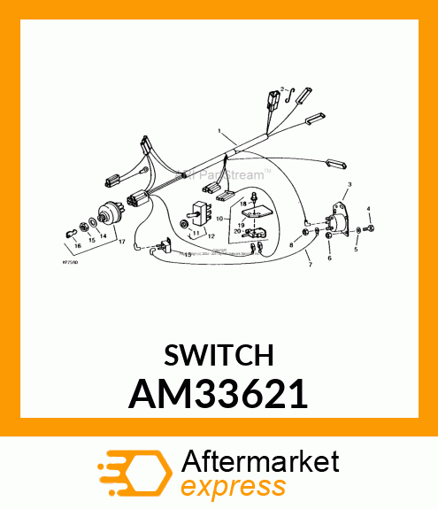 25 AMP CIRCUIT BREAKER AM33621