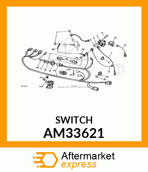 25 AMP CIRCUIT BREAKER AM33621