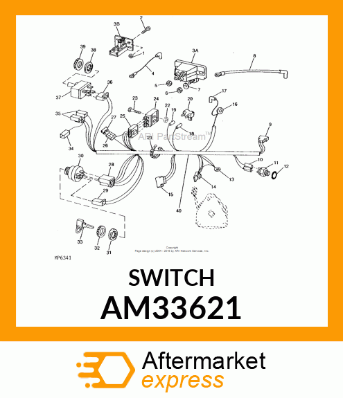 25 AMP CIRCUIT BREAKER AM33621