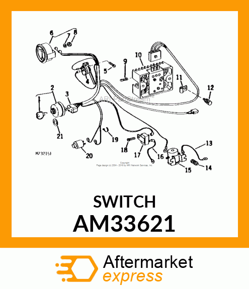 25 AMP CIRCUIT BREAKER AM33621