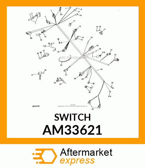 25 AMP CIRCUIT BREAKER AM33621