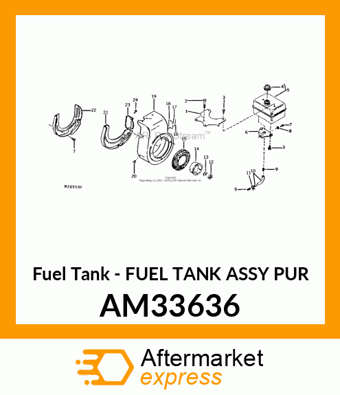 Fuel Tank - FUEL TANK ASSY PUR AM33636