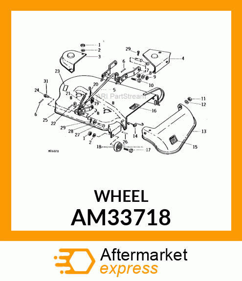 WHEEL, GAGE ASSY AM33718