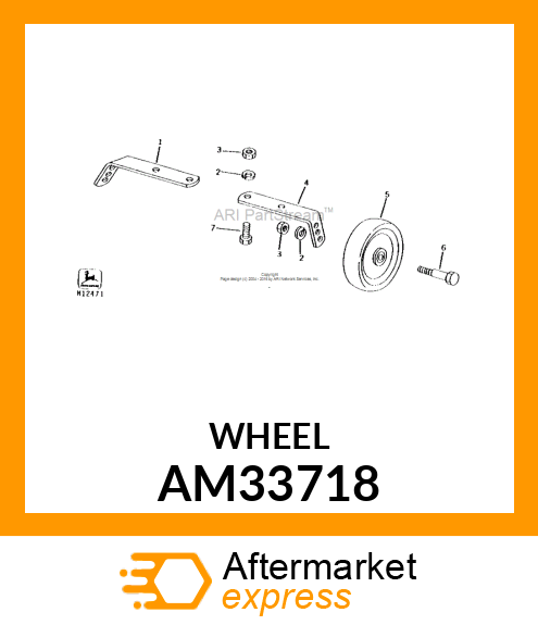 WHEEL, GAGE ASSY AM33718