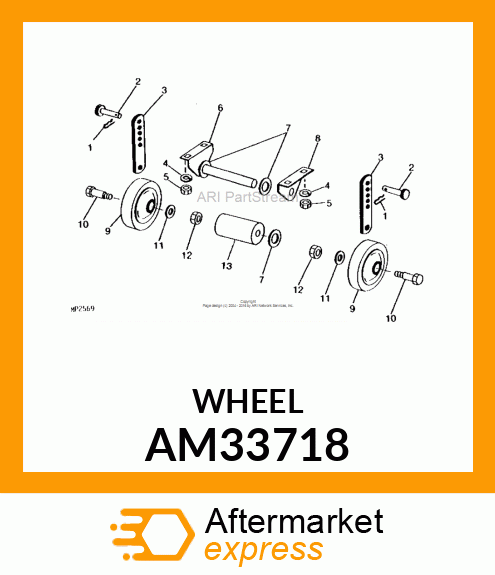 WHEEL, GAGE ASSY AM33718